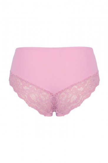 Ulla Popken 851165 Pantys mit Spitze Rosa - Slips - 
