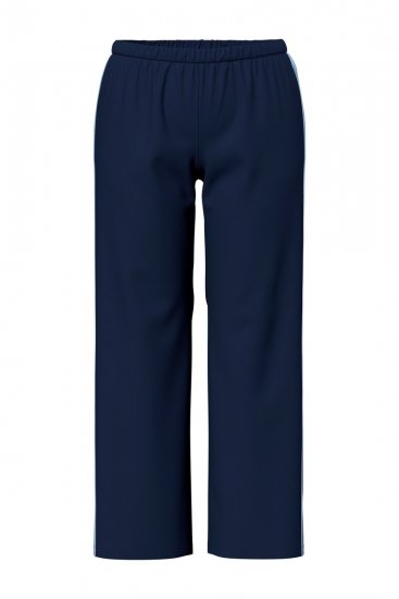 Ulla Popken 851245 Pyjama mit Streifen Dunkelblau - Pyjama/Loungewear - 