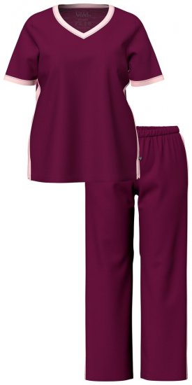 Ulla Popken 851245 Pyjama Beerenrot - Pyjama/Loungewear - 