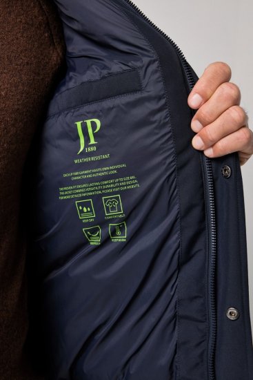 JP1880 851320 Jacke mit Kapuze und warmem Futter Dunkelblau - Herren jacken - Herren Jacken in großen Größen