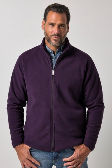 JP1880 851362 Fleecejacke mit Stehkragen Dunkellila TALL - TALL jacken - TALL Jacken für große Herren