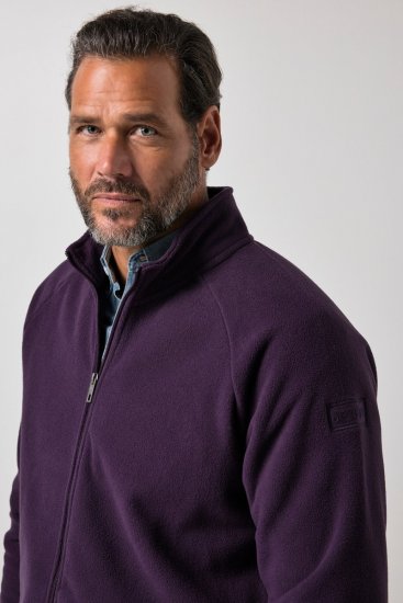 JP1880 851362 Fleecejacke mit Stehkragen Dunkellila TALL - TALL jacken - TALL Jacken für große Herren