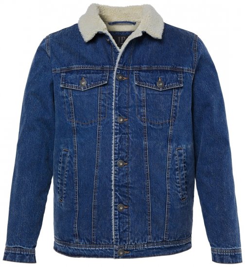 JP1880 851363 Jeansjacke mit Teddyfutter Denimblau TALL - TALL jacken - TALL Jacken für große Herren