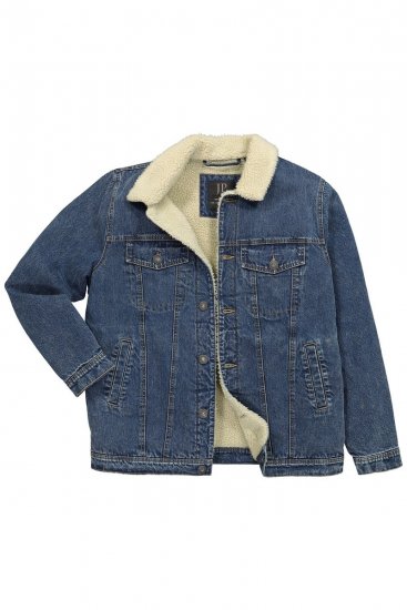 JP1880 851363 Jeansjacke mit Teddyfutter Denimblau TALL - TALL jacken - TALL Jacken für große Herren