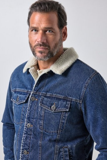 JP1880 851363 Jeansjacke mit Teddyfutter Denimblau TALL - TALL jacken - TALL Jacken für große Herren
