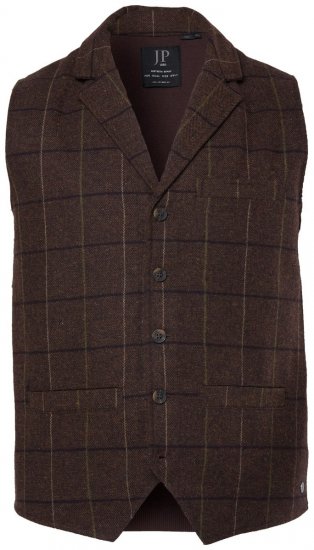 JP1880 851395 Karierte Tweedweste mit Stretch Dunkelbraun - Herrenanzüge und -blazer - Herrenanzüge und -blazer in großen Größen