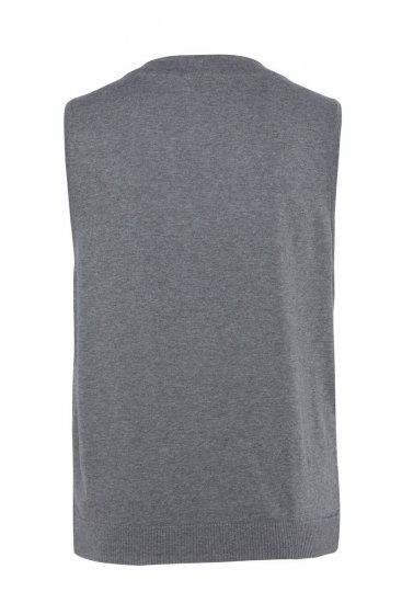 JP1880 851399 Weste aus Wollmischung mit Strickrücken Hellgrau - Herrenanzüge und -blazer - Herrenanzüge und -blazer in großen Größen