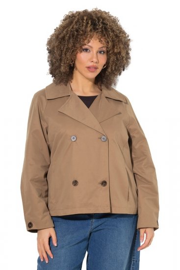 Ulla Popken 851435 Trenchcoat Braun - Mäntel - Damenmäntel in großen Größen