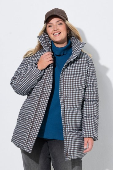 Ulla Popken 851438 HYPRAR Steppjacke in A-Linie Dunkelgrün - Jacken - Damenjacken in großen Größen