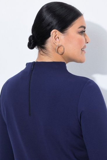 Ulla Popken 851664 Jerseykleid in A-Linie mit Taschen Dunkelblau - Kleider - Kleider für alle Größen
