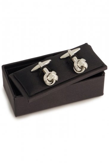JP1880 851707 Manschettenknöpfe mit Knoten Silbergrau - Schmuck - 