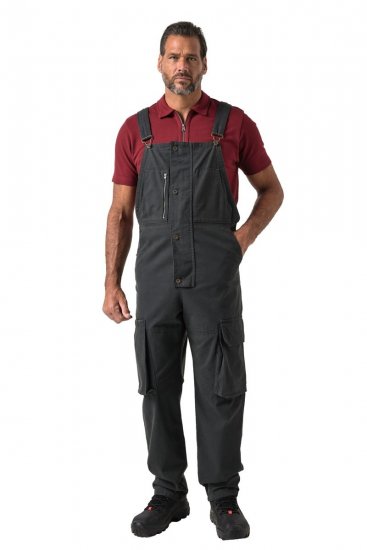 JP1880 851722 Latzhose mit Reißverschluss Anthrazit - Herren-jeans & -hosen - Herren-Jeans & -Hosen in großen Größen
