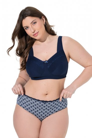 Ulla Popken 851730 Gemusterte Slips 5er-Pack Hellblau - Slips - 