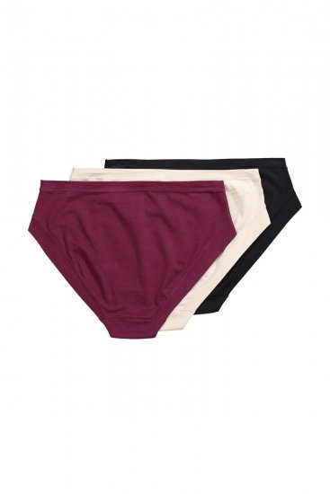 Ulla Popken 851739 Slips 3er-Pack Schwarz - Slips - 