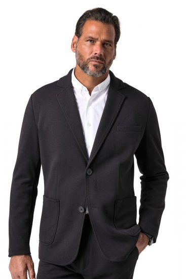 JP1880 Naples Flexnamic Jerseysakko Schwarz - Herrenanzüge und -blazer - Herrenanzüge und -blazer in großen Größen