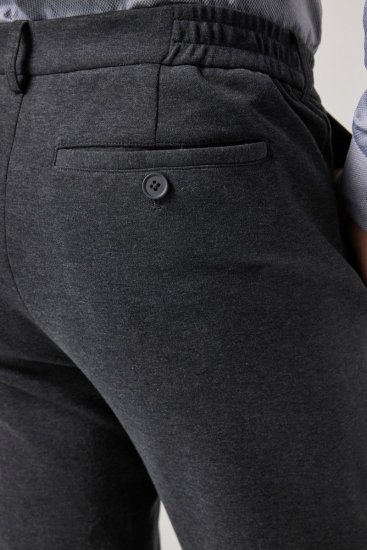 JP1880 Naples Flexnamic Jerseyhose Dunkelgrau meliert - Herrenanzüge und -blazer - Herrenanzüge und -blazer in großen Größen