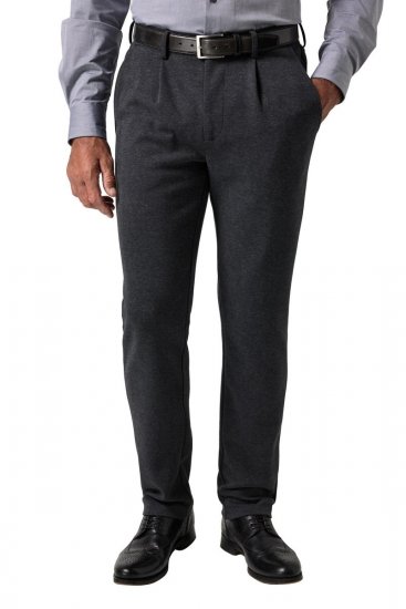 JP1880 Naples Flexnamic Jerseyhose Dunkelgrau meliert - Herrenanzüge und -blazer - Herrenanzüge und -blazer in großen Größen