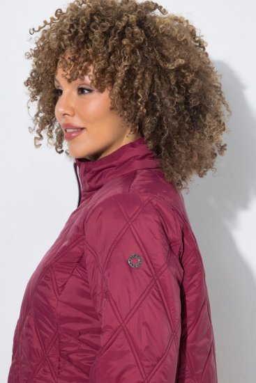 Ulla Popken 851777 HYPRAR Steppjacke mit Stehkragen Weinrot - Jacken - Damenjacken in großen Größen
