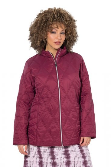 Ulla Popken 851777 HYPRAR Steppjacke mit Stehkragen Weinrot - Jacken - Damenjacken in großen Größen