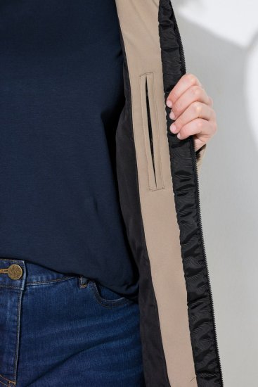 Ulla Popken 851789 Funktionsmantel Braun - Mäntel - Damenmäntel in großen Größen