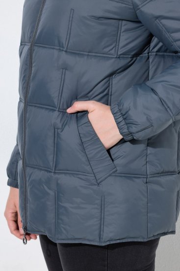 Ulla Popken 851791 Steppjacke Dunkelblau - Jacken - Damenjacken in großen Größen