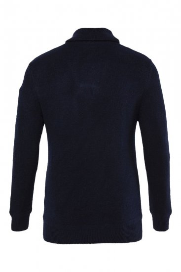 JP1880 851795 Strickpullover mit Schalkragen Dunkelblau TALL - TALL sweatshirts - TALL Sweatshirts für große Männer
