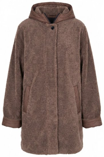 Ulla Popken 851809 Teddyjacke Hellbraun - Jacken - Damenjacken in großen Größen
