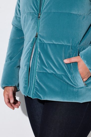 Ulla Popken 851819 Cordjacke Grau - Jacken - Damenjacken in großen Größen