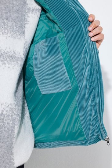 Ulla Popken 851819 Cordjacke Grau - Jacken - Damenjacken in großen Größen