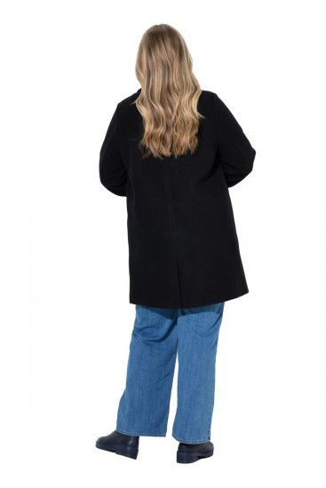 Ulla Popken 851829 Wollmantel Schwarz - Mäntel - Damenmäntel in großen Größen