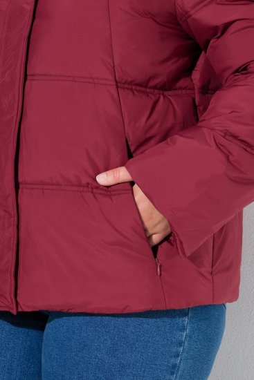 Ulla Popken 851832 Steppjacke Rot - Jacken - Damenjacken in großen Größen