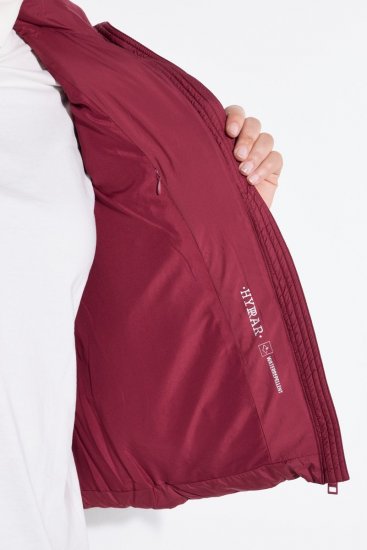 Ulla Popken 851833 Steppweste mit Stehkragen Rot - Westen - 