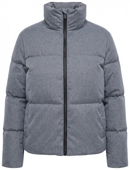 Ulla Popken 851854 Steppjacke Grau meliert - Jacken - Damenjacken in großen Größen