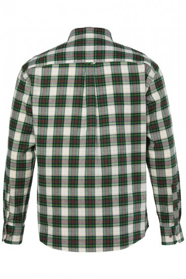 JP1880 851877 Kariertes Langarm-Flanellhemd Dunkelgrün TALL - TALL hemden - TALL Hemden mit Extralänge
