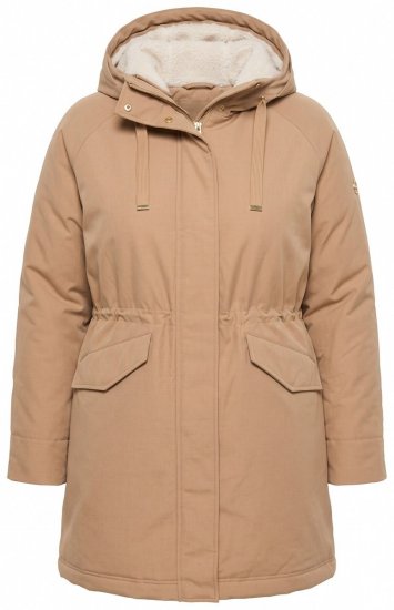 Ulla Popken 852028 Parka Beige - Mäntel - Damenmäntel in großen Größen