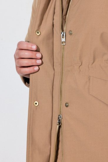 Ulla Popken 852028 Parka Beige - Mäntel - Damenmäntel in großen Größen