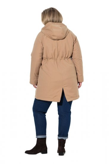 Ulla Popken 852028 Parka Beige - Mäntel - Damenmäntel in großen Größen