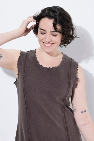 Ulla Popken 852190 Jerseykleid Mahagonibraun - Sommerkleider - Sommerkleider in großen Größen
