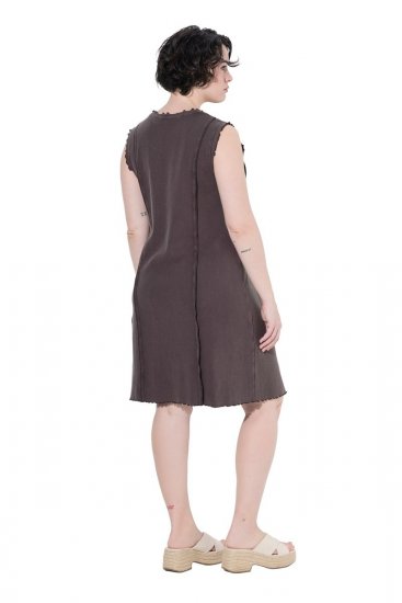 Ulla Popken 852190 Jerseykleid Mahagonibraun - Sommerkleider - Sommerkleider in großen Größen