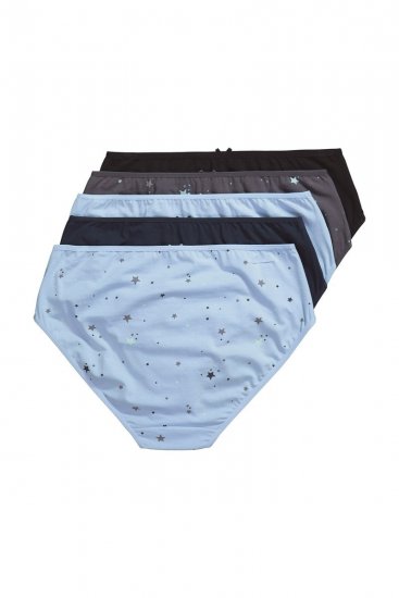 Ulla Popken 852258 Slips 5er-Pack Anthrazit - Slips - 