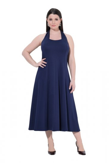 Ulla Popken 852680 Abendkleid Dunkelblau - Abendkleider - Abendkleider in großen Größen