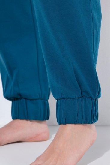 Ulla Popken 852725 Homewear-Hose Petrol - Pyjama/Loungewear - 