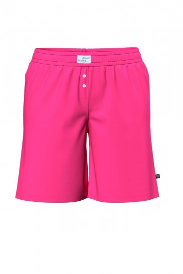 Ulla Popken 852752 Pyjama-Shorts mit Streifen 2er-Pack Rosa - Pyjama/Loungewear - 