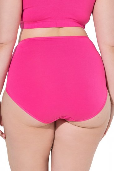Ulla Popken 852761 Gestreifte Slips mit hoher Taille 5er-Pack Petrol - Slips - 