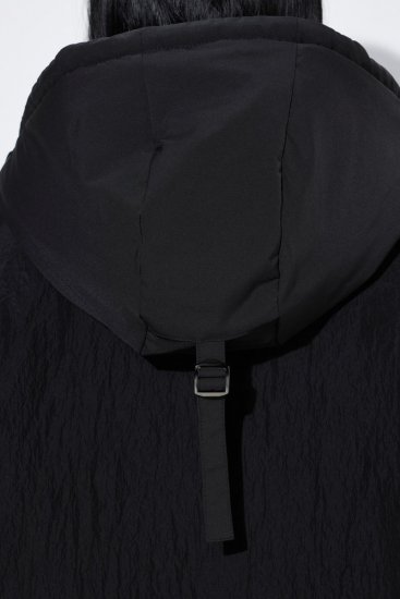 Ulla Popken 853351 Wasserdichte wattierte Sympatex Jacke mit Kapuze Schwarz - Jacken - Damenjacken in großen Größen