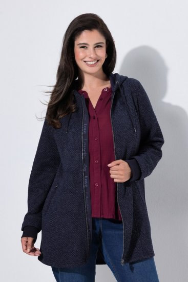 Ulla Popken 853577 Fleecejacke Dunkelblau - Jacken - Damenjacken in großen Größen