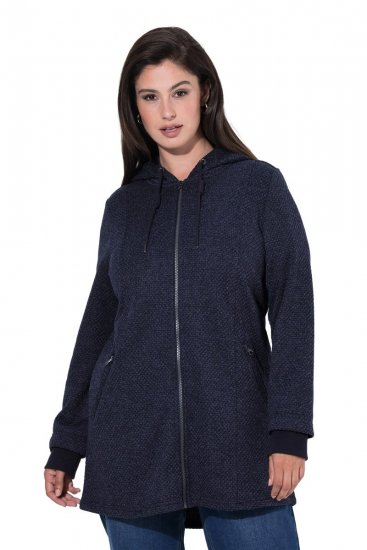 Ulla Popken 853577 Fleecejacke Dunkelblau - Jacken - Damenjacken in großen Größen