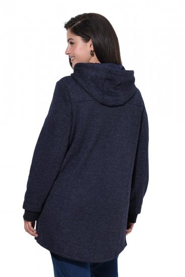 Ulla Popken 853577 Fleecejacke Dunkelblau - Jacken - Damenjacken in großen Größen