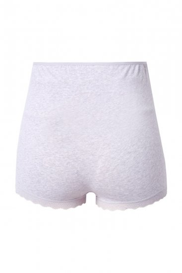 Ulla Popken 853631 Umstandsslips mit Spitze Grau meliert - Slips - 