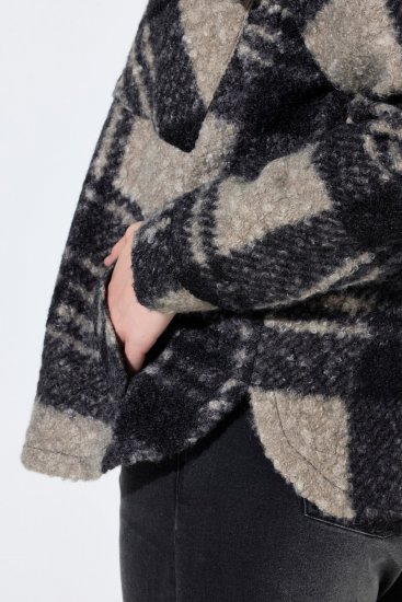 Ulla Popken 853709 Teddyjacke Beige - Jacken - Damenjacken in großen Größen